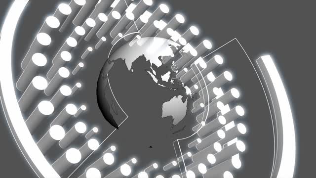 Earth gray globe