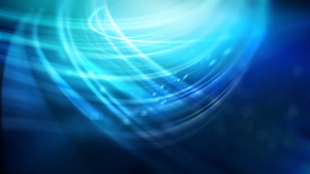 Waves blue particles