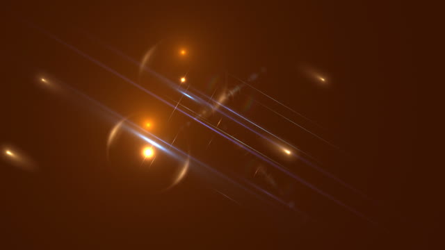 Particles orange abstract
