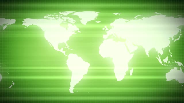 Green world map