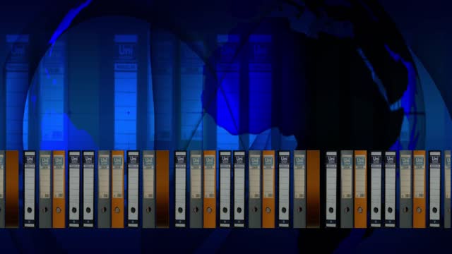 Books library blue