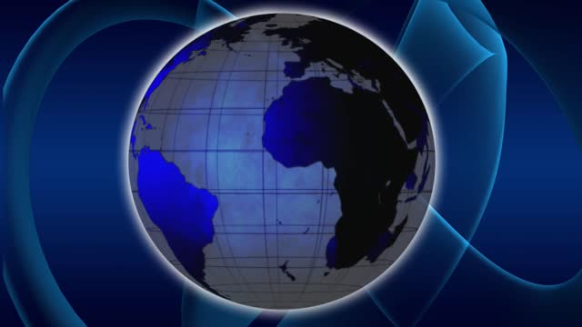 World blue globe