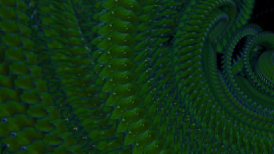 Alien snake shape dandruff