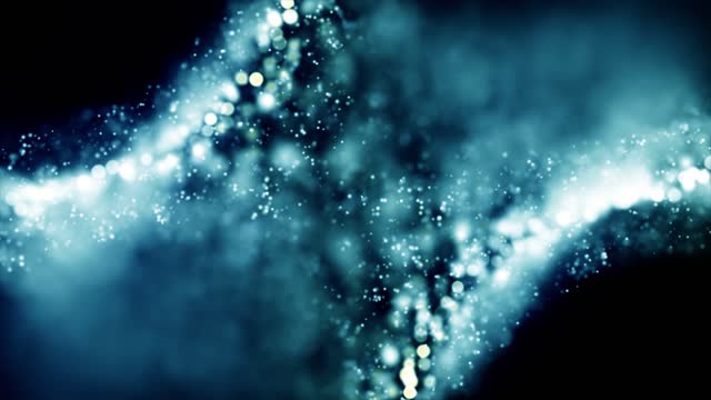 Particles space blue