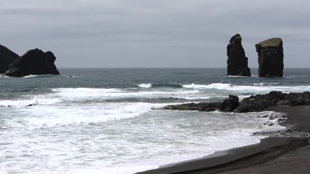 Rock formation coast ocean