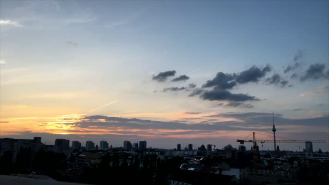 City urban dusk