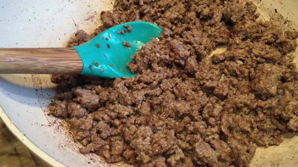 Ground beef pasta spaghetti