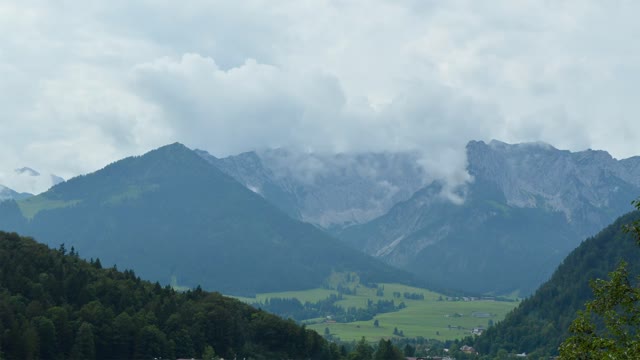 Mountains clouds nature