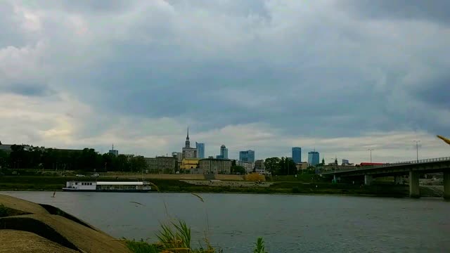Timelapse warsaw wisla