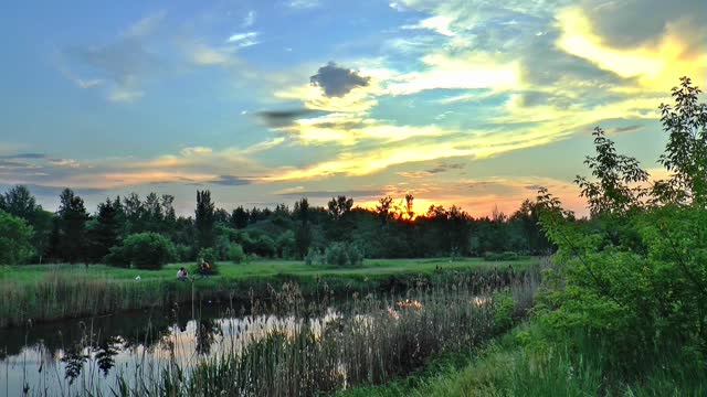 Evening summer dawn