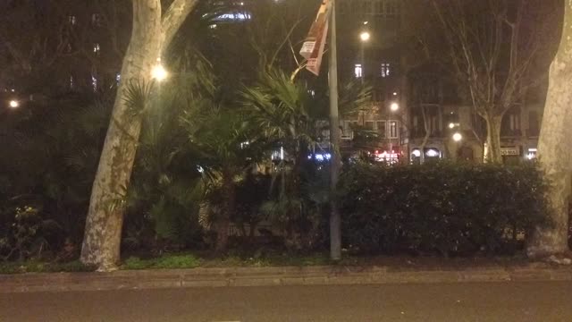Night barcelona city