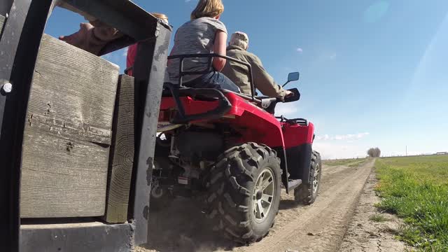 Tractor farming vacation
