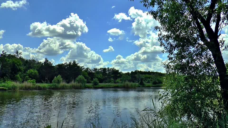 Lake clouds nature