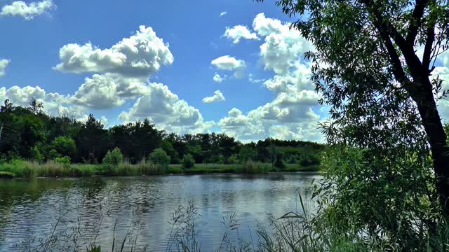 Lake clouds nature