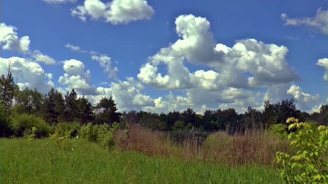 Clouds summer helicopter