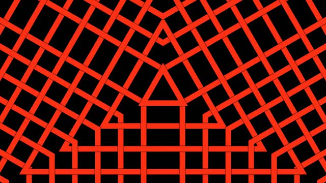 Triangles braid template