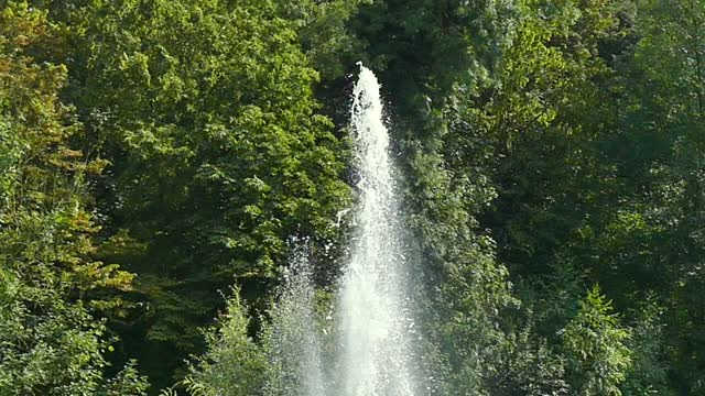 Fountain water splash