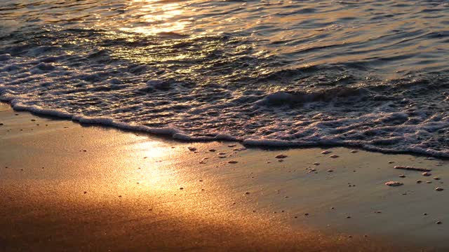 Sea wave golden
