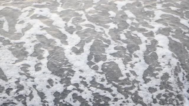 Sea waves shore