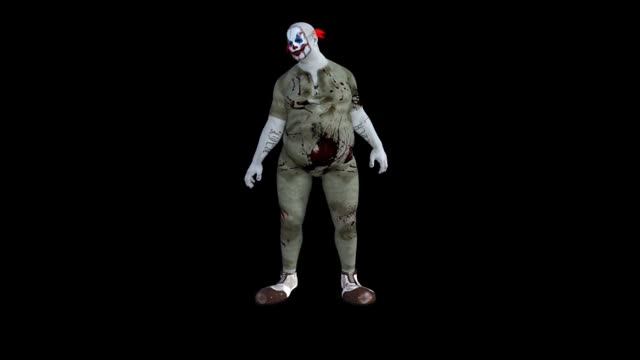 Clown dancing funny