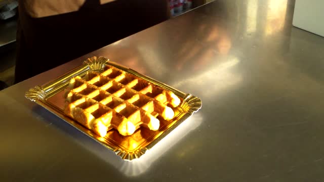 Waffles food street