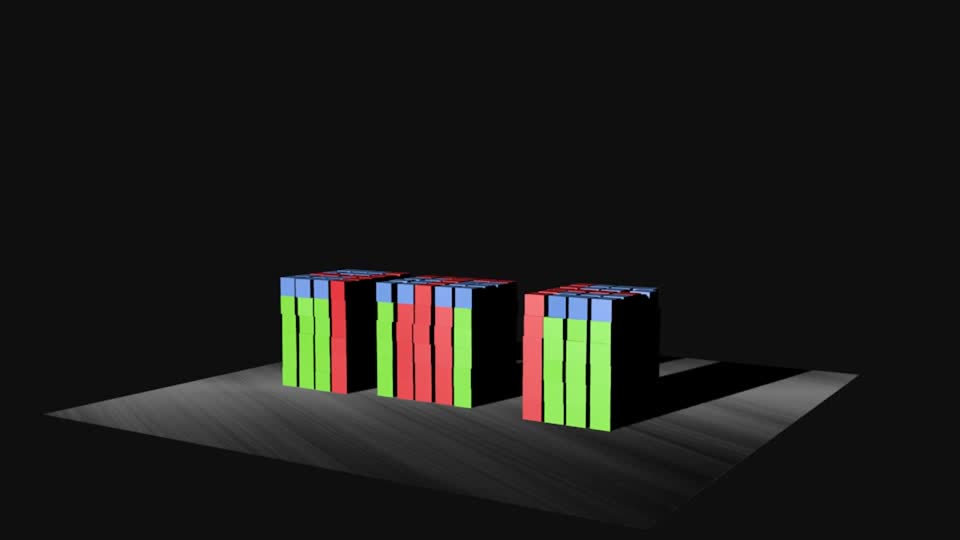 Cubes impact gravity