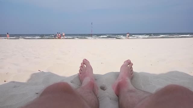 Beach sea water
