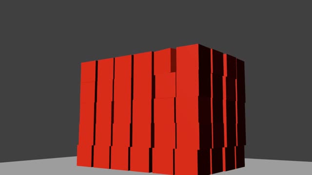 Cubes animation drop