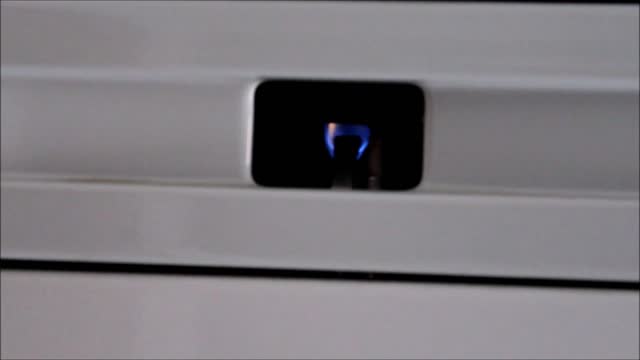 Water heater boiler ignition flame