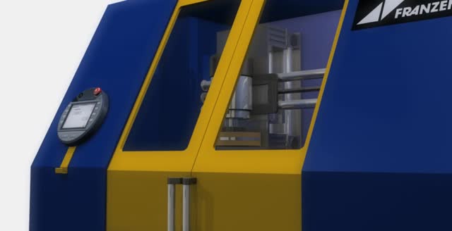 Grinding process animation knife