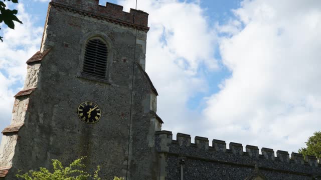 Church clock tower