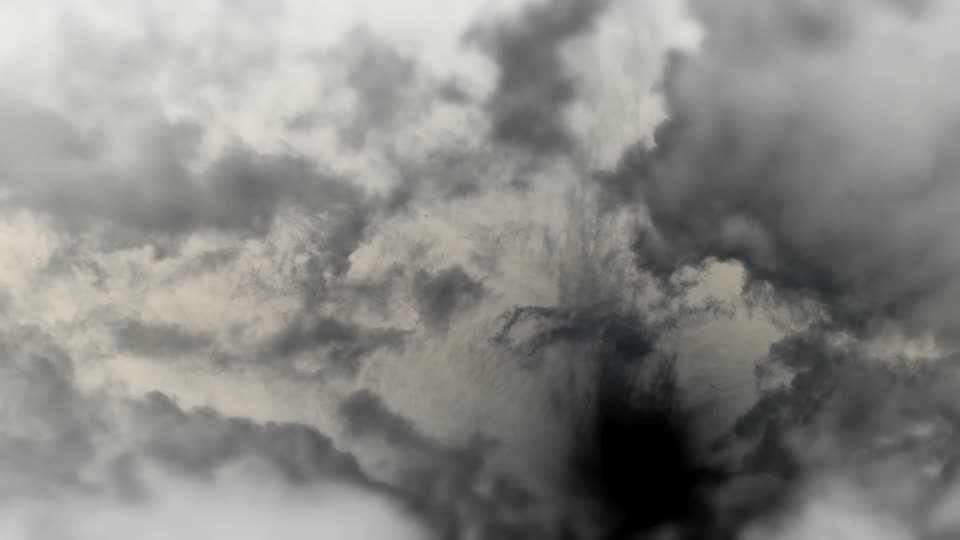 Clouds fog black-and-white