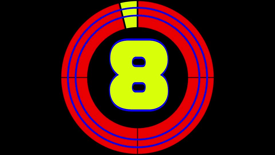Countdown numbers marking