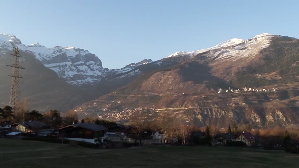 Sunset alps switzerland