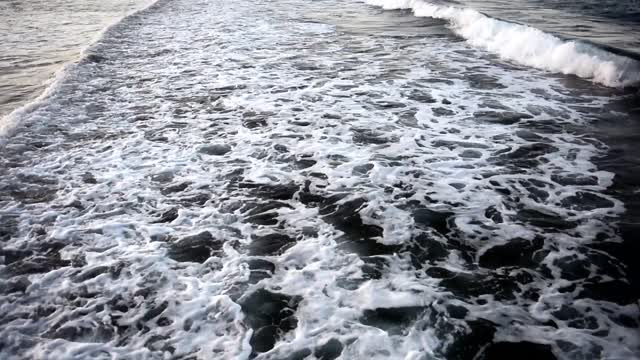 Sea waves water