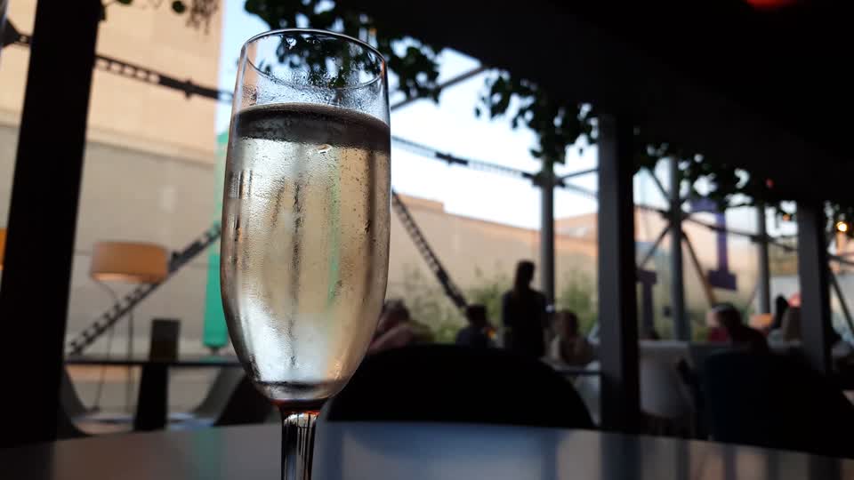 Champagne glass prosecco