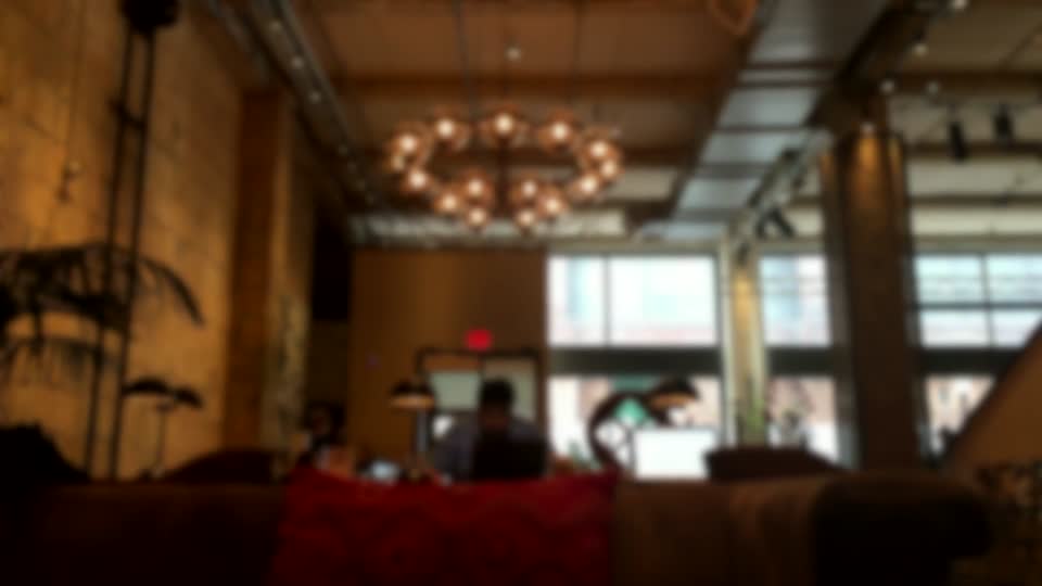 Hotel lobby blur bokeh