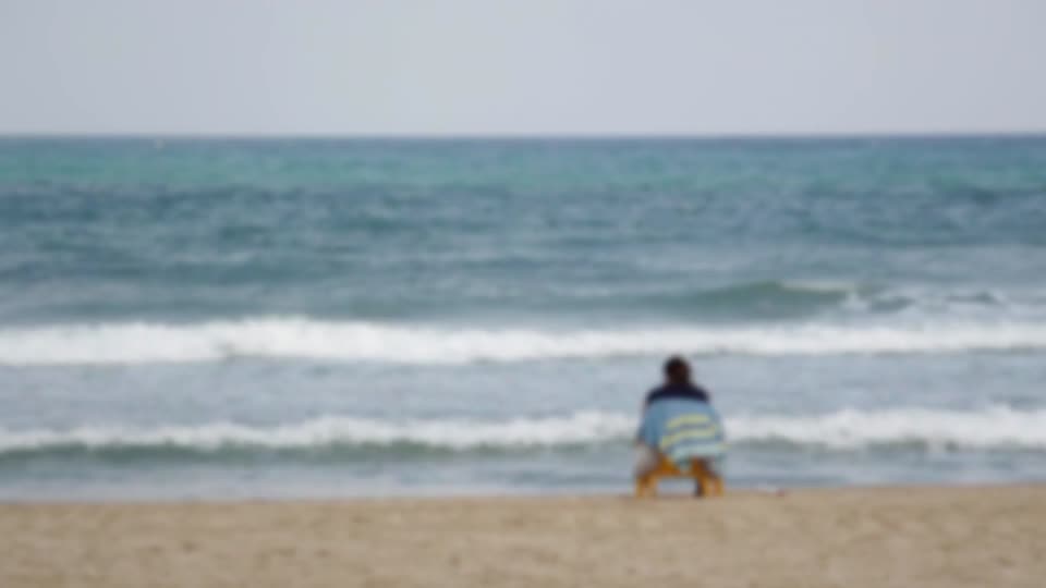 Ocean beach person