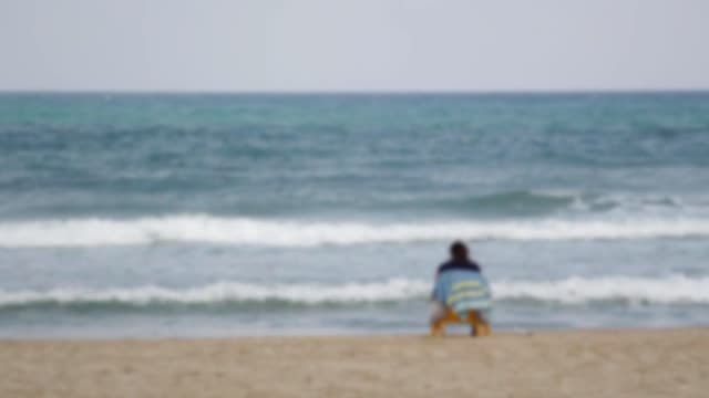 Ocean beach person