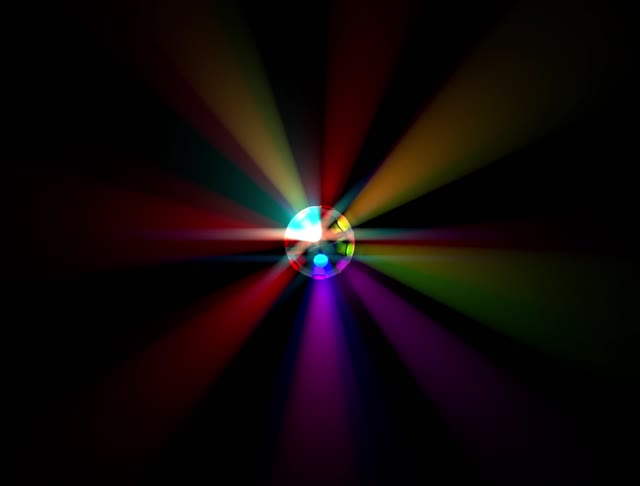 Light effect disco ball party