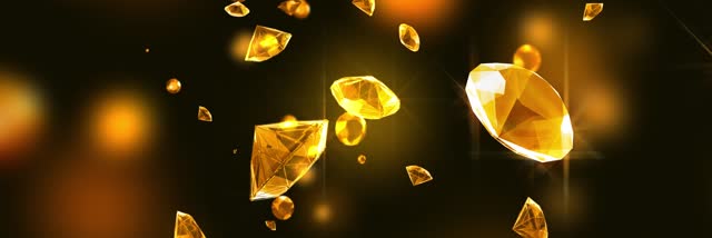 Diamonds jewels rain