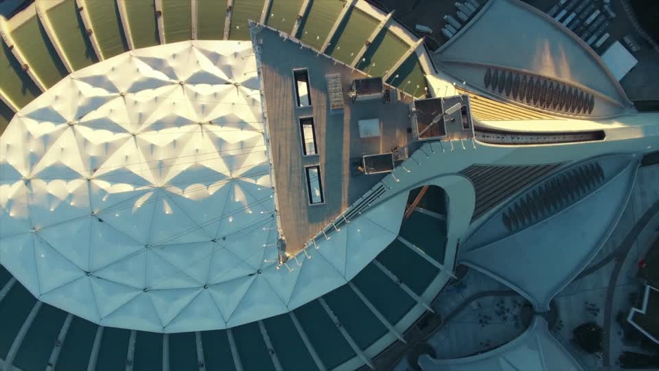Montreal aerial view stadium