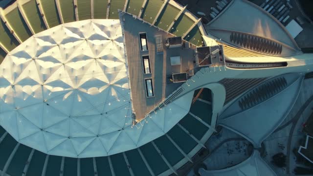 Montreal aerial view stadium
