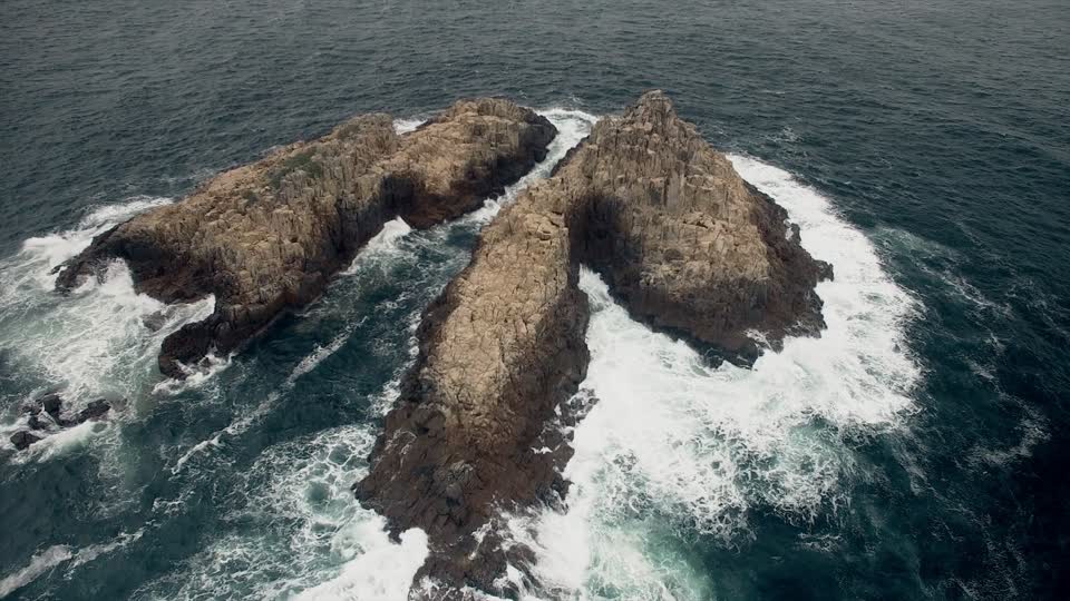 Cliff nature aerial view