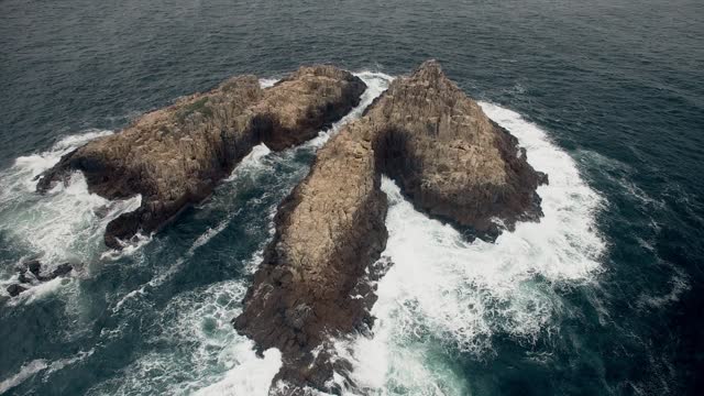 Cliff nature aerial view
