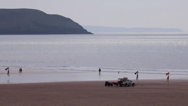 Beach sea evening