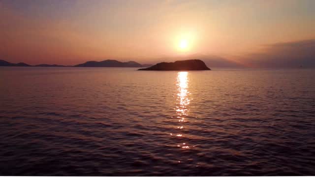Sea sunrise sunset