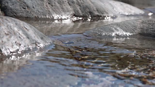 Water stream rocks