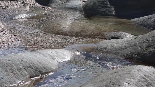 Water stream rocks