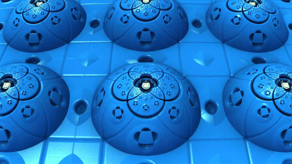 Fractal blue symmetry
